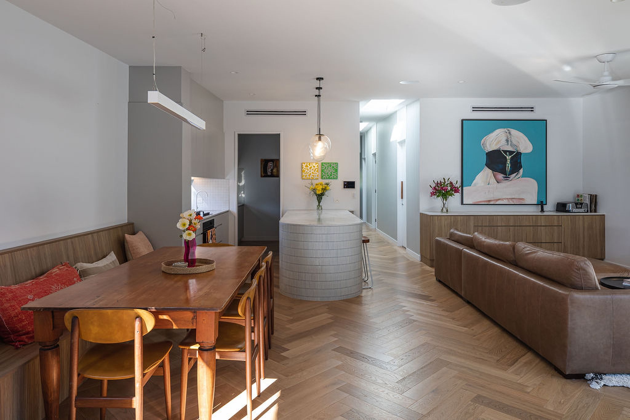 Dining and kitchen