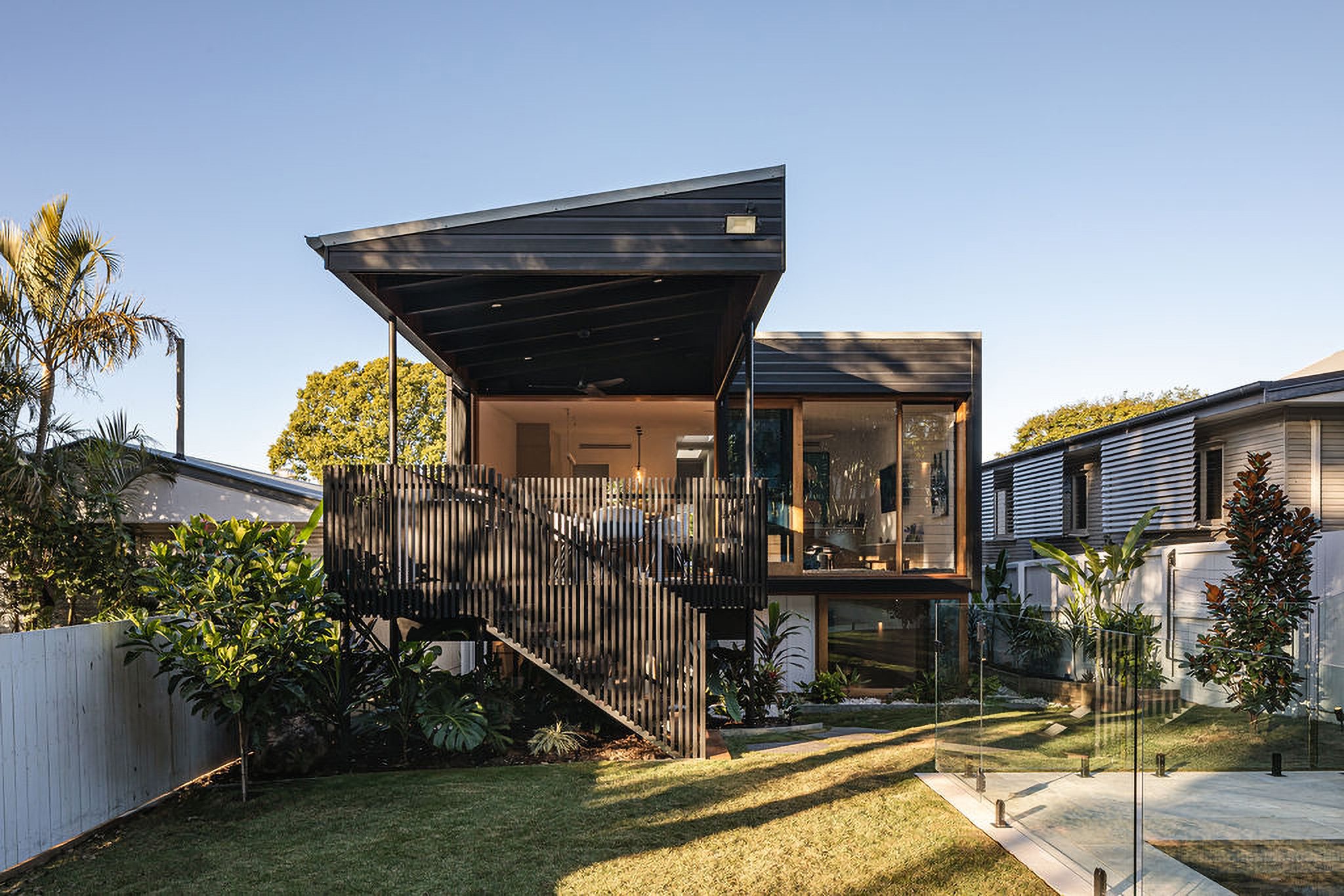 Sherwood — the new rear pavilion from the garden